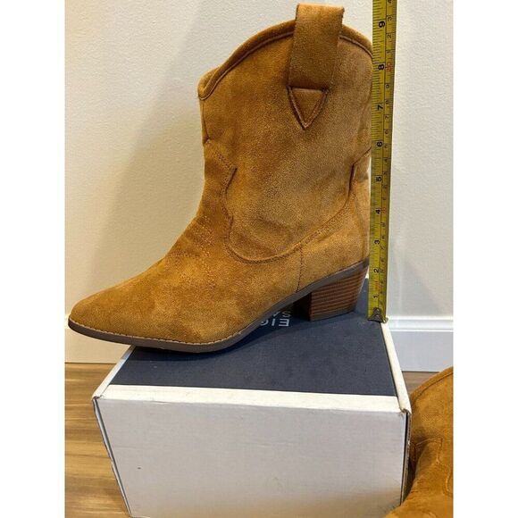 FRENCH CONNECTION Vegan Suede Slouchy Bootie Carrie Great Condition Size 9M - Picture 4 of 9